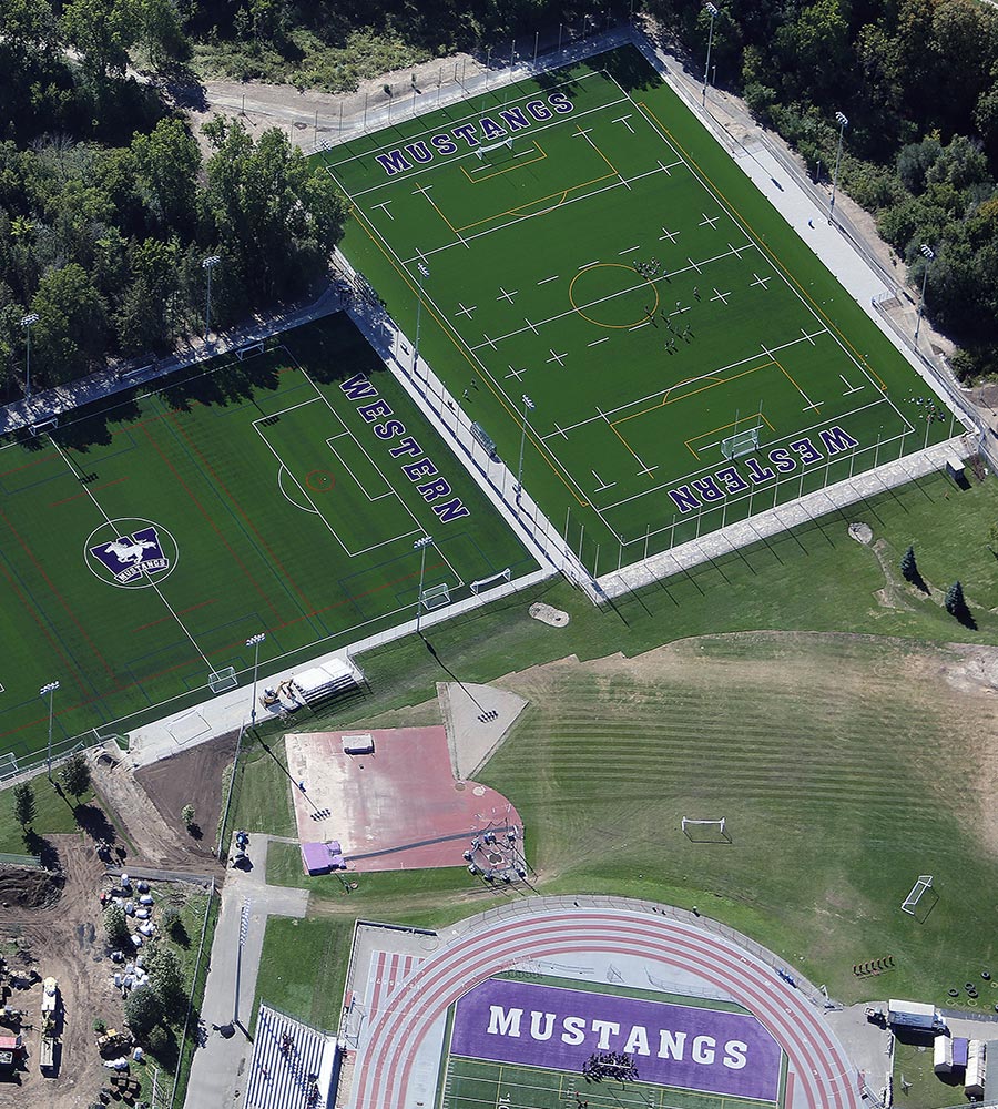 Aerial View of Alumni Field